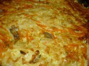 Запечена картопля з грибами та овочами (гриби) Запечена картопля з грибами та овочами