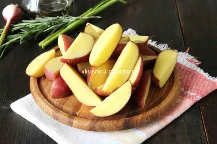 Запечена картопля з розмарином і часником (запечений) Запечена картопля з розмарином і часником