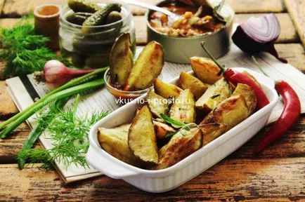 Запечена картопля з розмарином і часником (запечений) Запечена картопля з розмарином і часником
