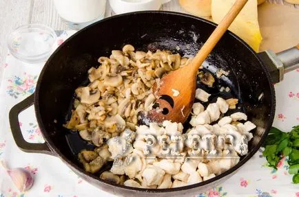 Жульєн в булочці з куркою і грибами - рецепт з фото (куркою) Жульєн в булочці з куркою і грибами - рецепт з фото