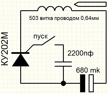 Gauss gun - сказання про 3% ккд (електроніка) Gauss gun - сказання про 3% ккд