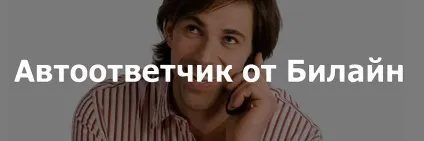 Автовідповідач від билайн як підключити і відключити послугу, мій билайн (підключити) Автовідповідач від билайн як підключити і відключити послугу, мій билайн