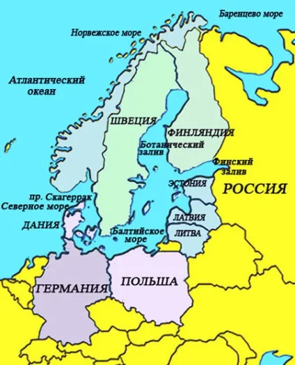 Береги яких країн омиває Балтійське море (балтійське) Береги яких країн омиває Балтійське море