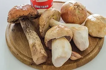 Гриби тушковані в сметані