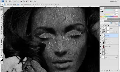 Гранжевим кам'яна дівчина · «світ фотошопа»