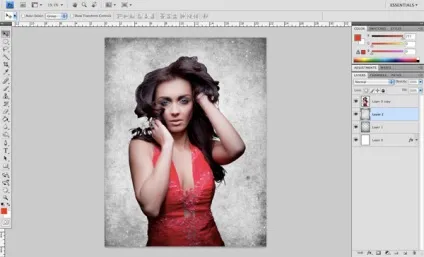 Гранжевим кам'яна дівчина · «світ фотошопа»