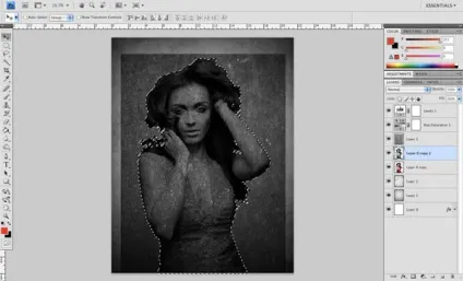 Гранжевим кам'яна дівчина · «світ фотошопа»