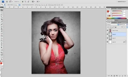 Гранжевим кам'яна дівчина · «світ фотошопа»
