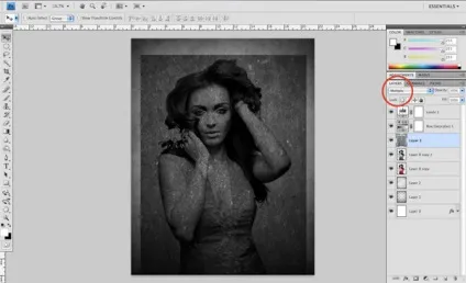 Гранжевим кам'яна дівчина · «світ фотошопа»