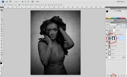 Гранжевим кам'яна дівчина · «світ фотошопа»
