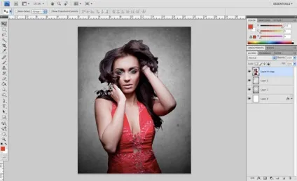 Гранжевим кам'яна дівчина · «світ фотошопа»