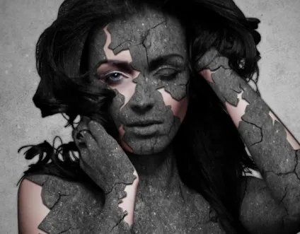 Гранжевим кам'яна дівчина · «світ фотошопа»