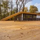 Дерев'яний павільйон в польщі, блог - приватна архітектура (креслення) Дерев'яний павільйон в польщі, блог - приватна архітектура