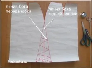 Робимо самі викрійку расклешенной спідниці, блог Тетяни кетрарь, мобільна версія