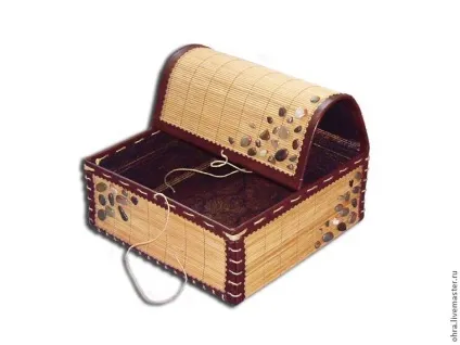 Робимо скриньку з бамбукової серветки - ярмарок майстрів - ручна робота, handmade (з бамбукових серветок) Робимо скриньку з бамбукової серветки - ярмарок майстрів - ручна робота, handmade