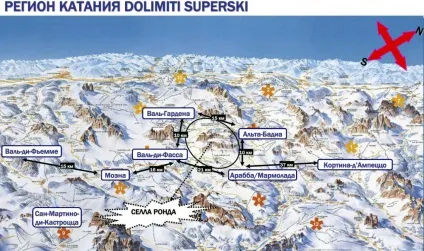 Доломітові альпи (італія) гірськолижний курорт (курорт) Доломітові альпи (італія) гірськолижний курорт