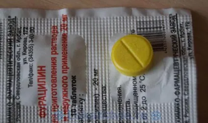 Фурацилин інструкція із застосування, як розводити для горла