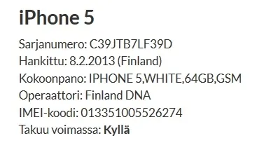 Iphone 5s країни