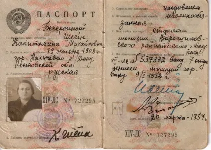 Історія паспорта, історія