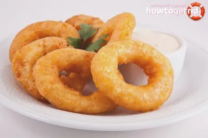 Як приготувати кільця кальмара в клярі
