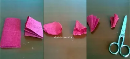 Як зробити гвоздики з гофрованого паперу на день перемоги, діти і внуки (гвоздики своїми руками) Як зробити гвоздики з гофрованого паперу на день перемоги, діти і внуки