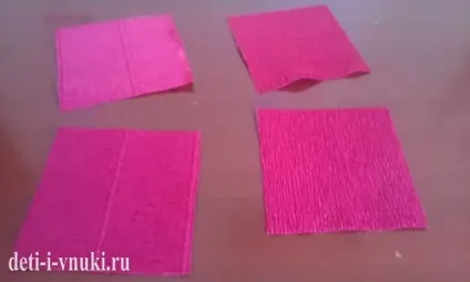 Як зробити гвоздики з гофрованого паперу на день перемоги, діти і внуки (гвоздики) Як зробити гвоздики з гофрованого паперу на день перемоги, діти і внуки