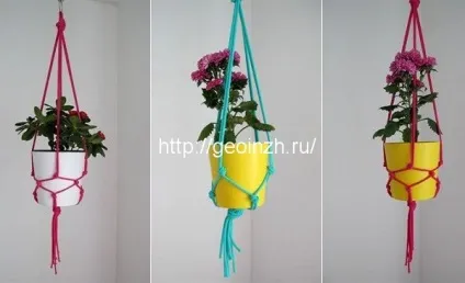 Як зробити підвісне кашпо своїми руками (руками) Як зробити підвісне кашпо своїми руками