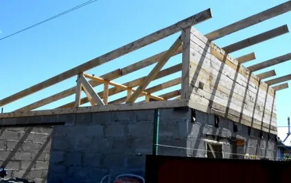 Як зробити дах на бані як побудувати своїми руками, як робити крокви двосхилим даху (зробити) Як зробити дах на бані як побудувати своїми руками, як робити крокви двосхилим даху