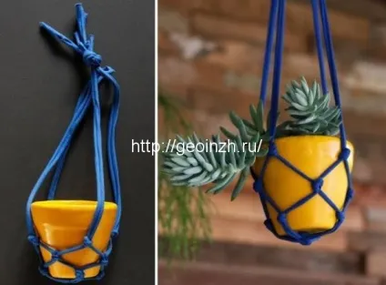 Як зробити підвісне кашпо своїми руками (руками) Як зробити підвісне кашпо своїми руками