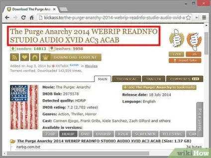 Як завантажувати файли з kickasstorrents (файли) Як завантажувати файли з kickasstorrents