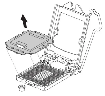 Як встановити процесор lga115x в роз'єм (тепловідвід з вентилятором) Як встановити процесор lga115x в роз'єм