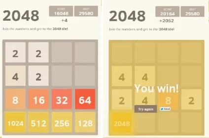 Як виграти в грі 2048, вибравши правильну стратегію (вниз вправо вліво) Як виграти в грі 2048, вибравши правильну стратегію