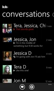 Kik messenger, windows phone