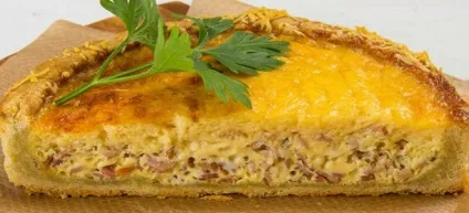 Кіш лорен - рецепти класичного пирога з куркою, грибами, лососем і шинкою (лорен) Кіш лорен - рецепти класичного пирога з куркою, грибами, лососем і шинкою