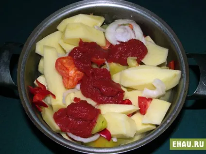 Картопля тушкована з м'ясом по-грузинськи, рецепт приготування з фото (Соузи, соус) - рецепти на (м'ясом) Картопля тушкована з м'ясом по-грузинськи, рецепт приготування з фото (Соузи, соус) - рецепти на