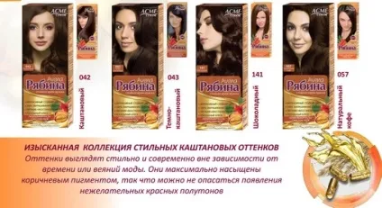 Фарба для волосся горобина палітра кольорів, ls (гарне волосся) Фарба для волосся горобина палітра кольорів, ls