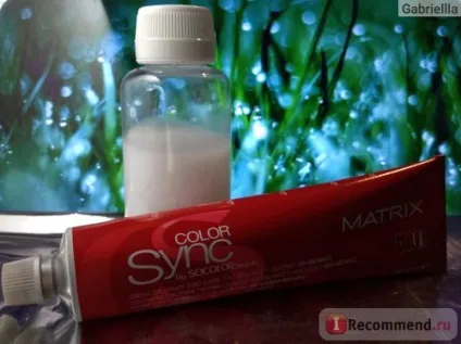 Крем-фарба без аміаку matrix color sync - «глазурування волосся в домашніх умовах, корекція