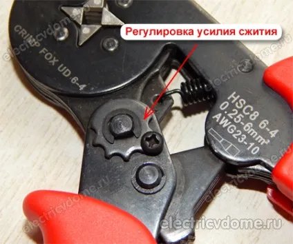 Крімпер для обтиску наконечників ншві (ншві) Крімпер для обтиску наконечників ншві