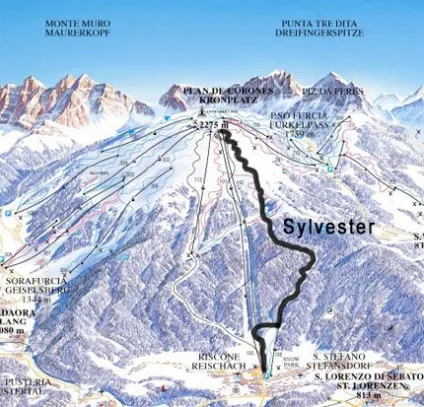 Кронплатц (kronplatz) чорні траси, катання