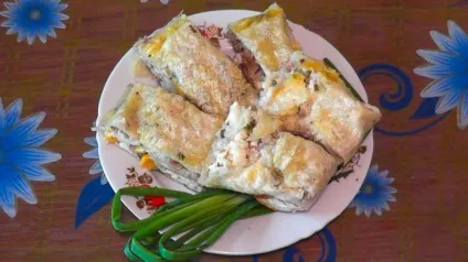 Курка в лаваші в духовці - покроковий рецепт з фото на