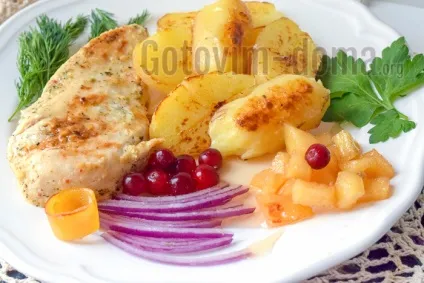 Курка з картоплею по-домашньому (курка картоплею по-домашньому) Курка з картоплею по-домашньому
