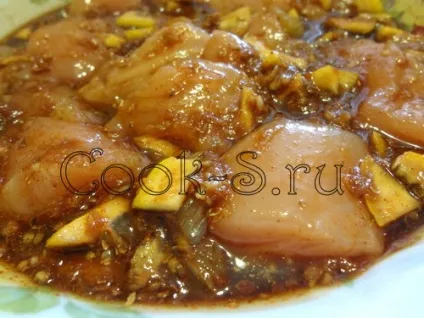 Курячий шашлик на сковороді - покроковий рецепт з фото, страви з курки (курячий) Курячий шашлик на сковороді - покроковий рецепт з фото, страви з курки