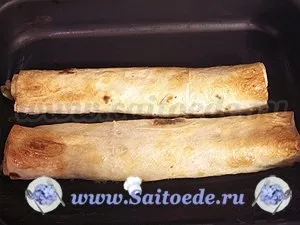 Лаваш з куркою, сиром і грибами запечений в духовці - найсмачніші кулінарні рецепти на