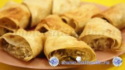 Лаваш з куркою, сиром і грибами запечений в духовці - найсмачніші кулінарні рецепти на