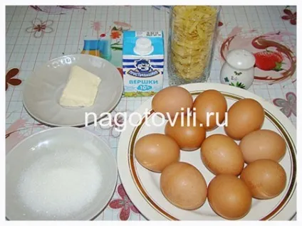 Лапшевник рецепт з яйцем