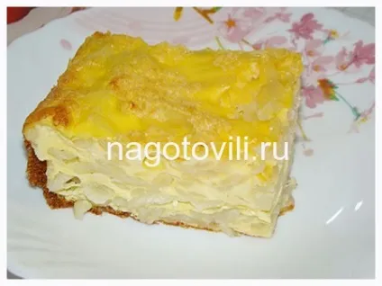 Лапшевник рецепт з яйцем