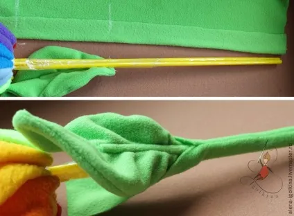 Робимо яскравий букет з флісу - ярмарок майстрів - ручна робота, handmade