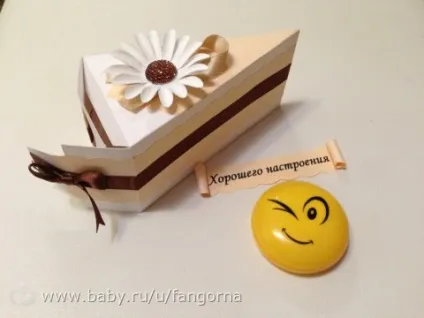 Майстер клас по створенню тортика з картону з сюрпризами, мітки як, зробити, торт (тортика) Майстер клас по створенню тортика з картону з сюрпризами, мітки як, зробити, торт