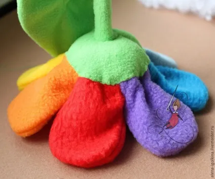 Робимо яскравий букет з флісу - ярмарок майстрів - ручна робота, handmade