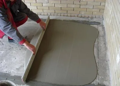 Механізована стяжка підлоги (фото і відео) (механізована стяжка підлоги) Механізована стяжка підлоги (фото і відео)